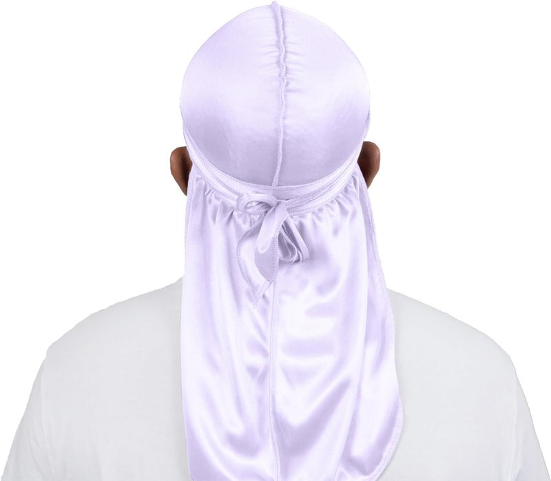ForceWave 2 Pieces Silky Durag Pack for Men Women Waves, Premium Satin Deluxe Du-rag - Image 3